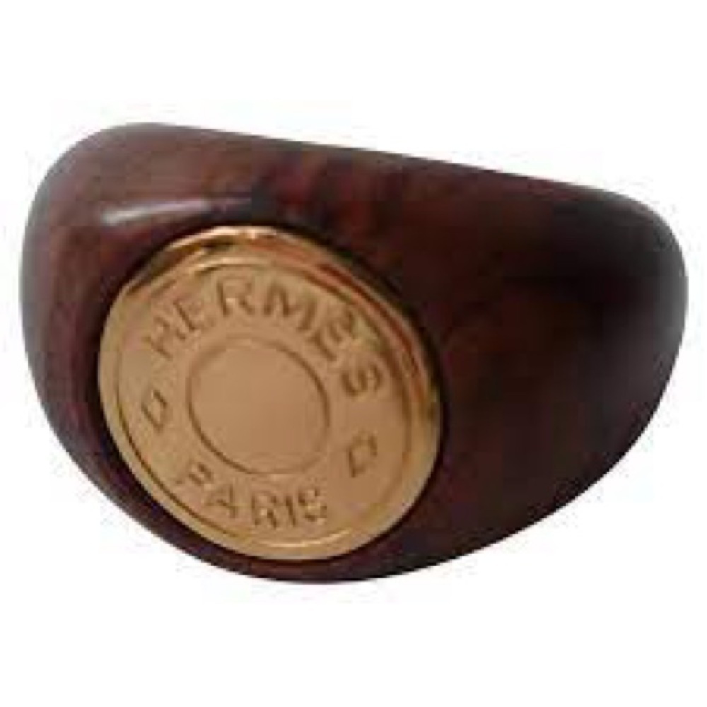 Hermes Bijouterie Fantaisie Wood Ring Brown - Picture 6 of 7